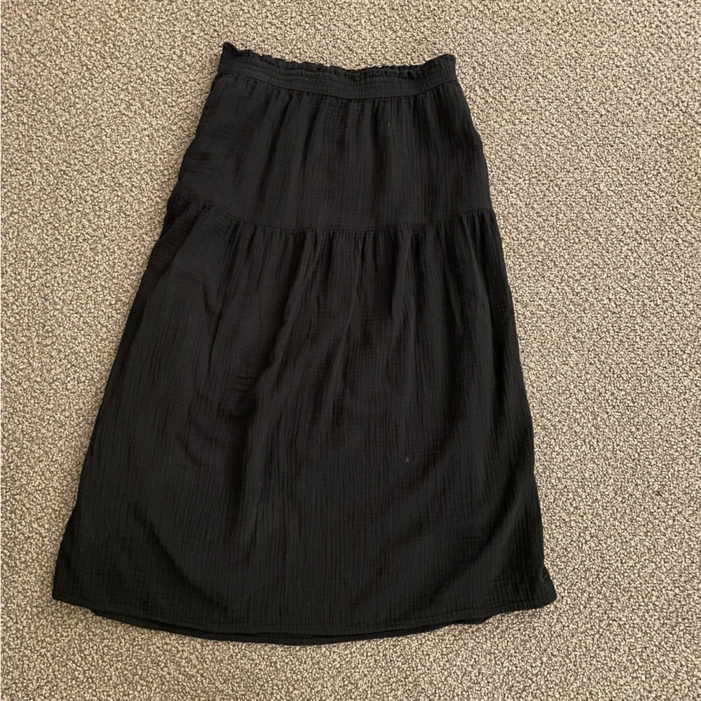 Universal thread midi tiered skirt 100% cotton sz M